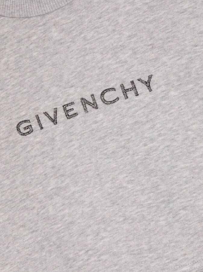 Givenchy Kids Sweater met geborduurd logo Grijs