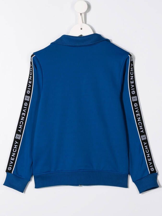 Givenchy Kids Sweater met logo Blauw