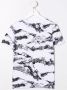 Givenchy Kids T-shirt met abstracte print Wit - Thumbnail 2