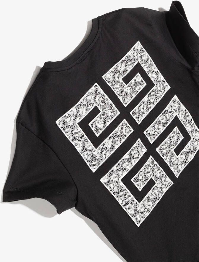 Givenchy Kids T-shirt met geborduurd logo Zwart
