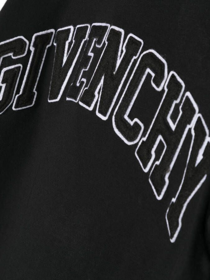 Givenchy Kids T-shirt met logo-applicatie Zwart