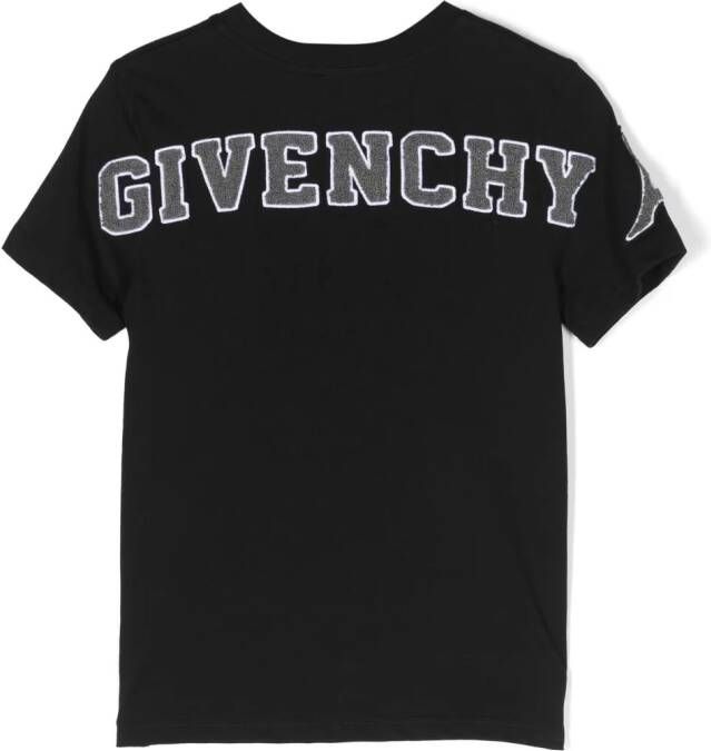 Givenchy Kids T-shirt met logo-applicatie Zwart