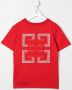 Givenchy Kids T-shirt met logopatch Rood - Thumbnail 2