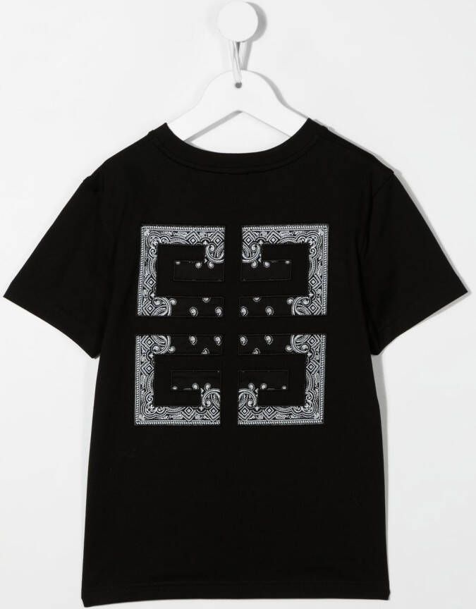 Givenchy Kids T-shirt met logopatch Zwart