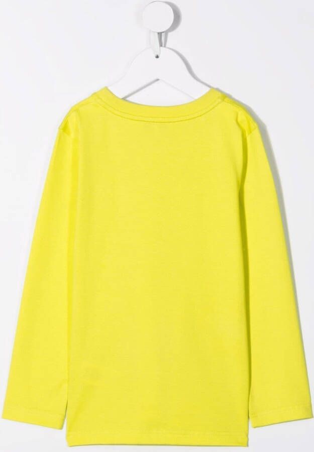 Givenchy Kids T-shirt met logoprint Geel