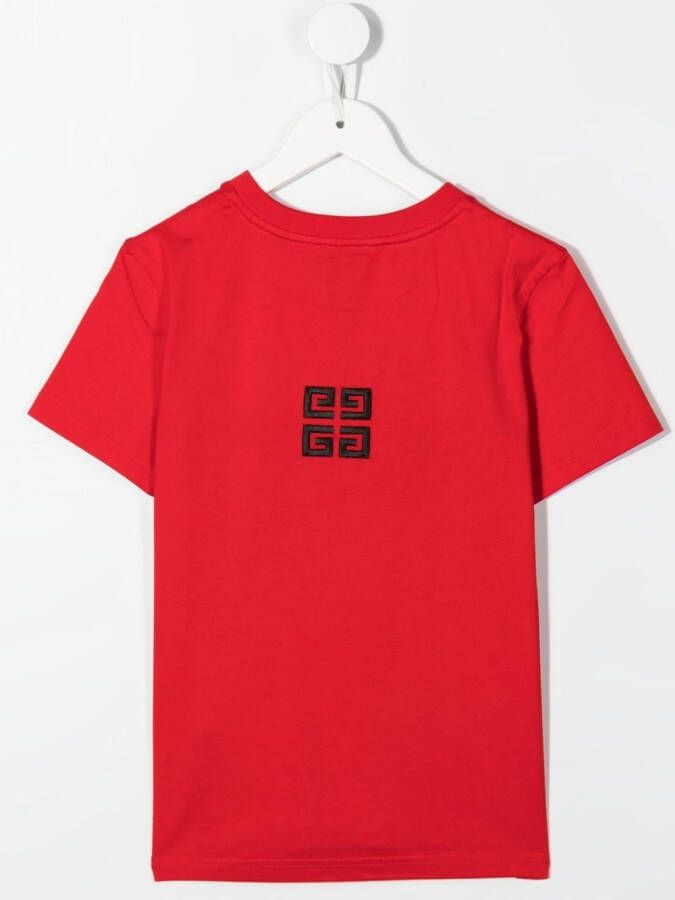 Givenchy Kids T-shirt met logoprint Rood