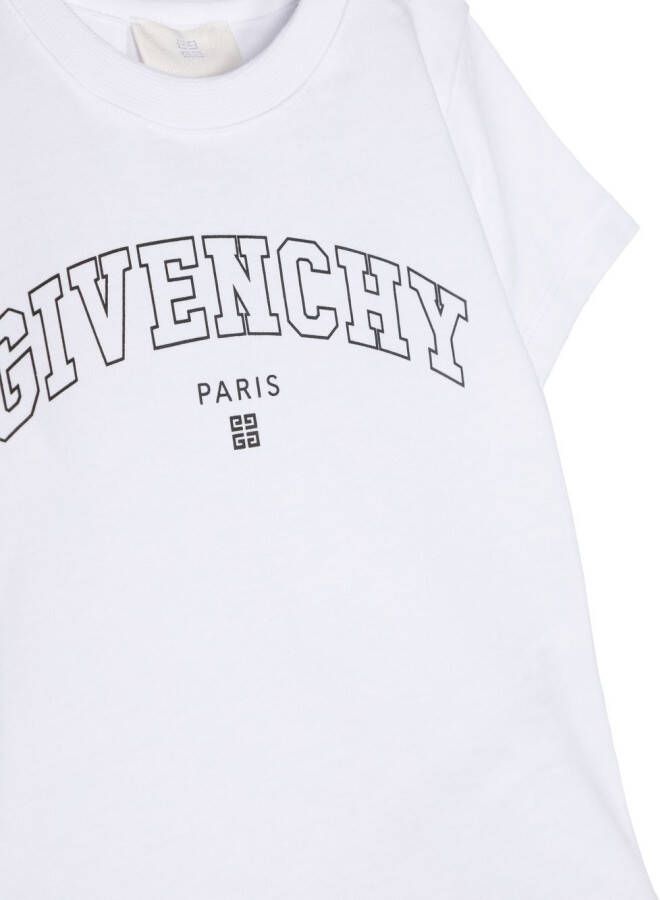 Givenchy Kids T-shirt met logoprint Wit