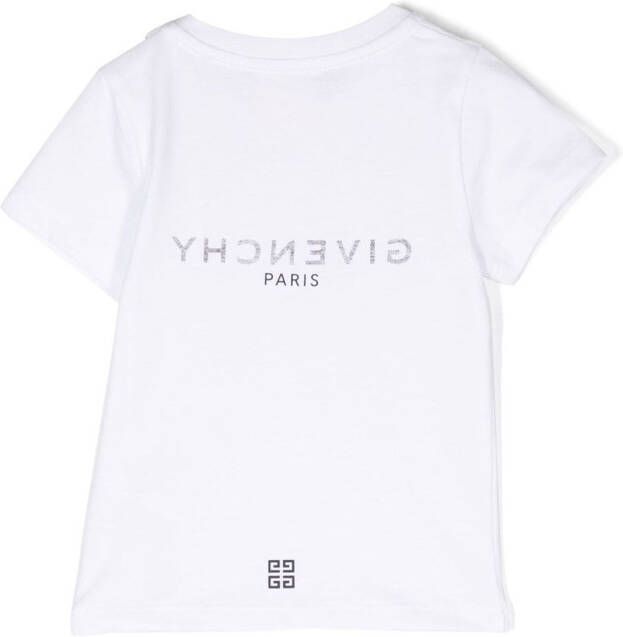 Givenchy Kids T-shirt met logoprint Wit