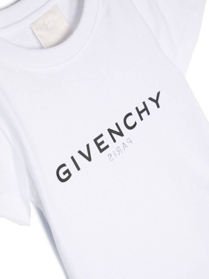 Givenchy Kids T-shirt met logoprint Wit