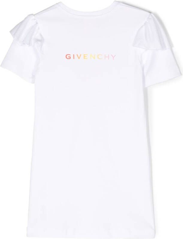 Givenchy Kids T-shirt met logoprint Wit