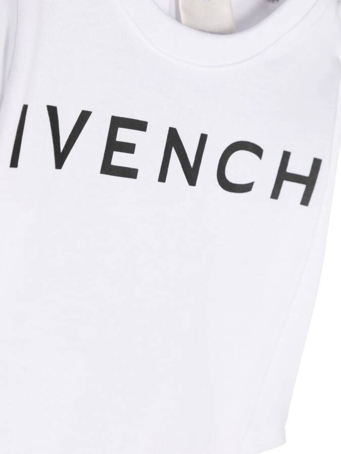 Givenchy Kids T-shirt met logoprint Wit