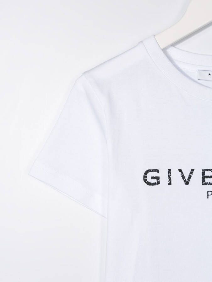 Givenchy Kids T-shirt met logoprint Wit