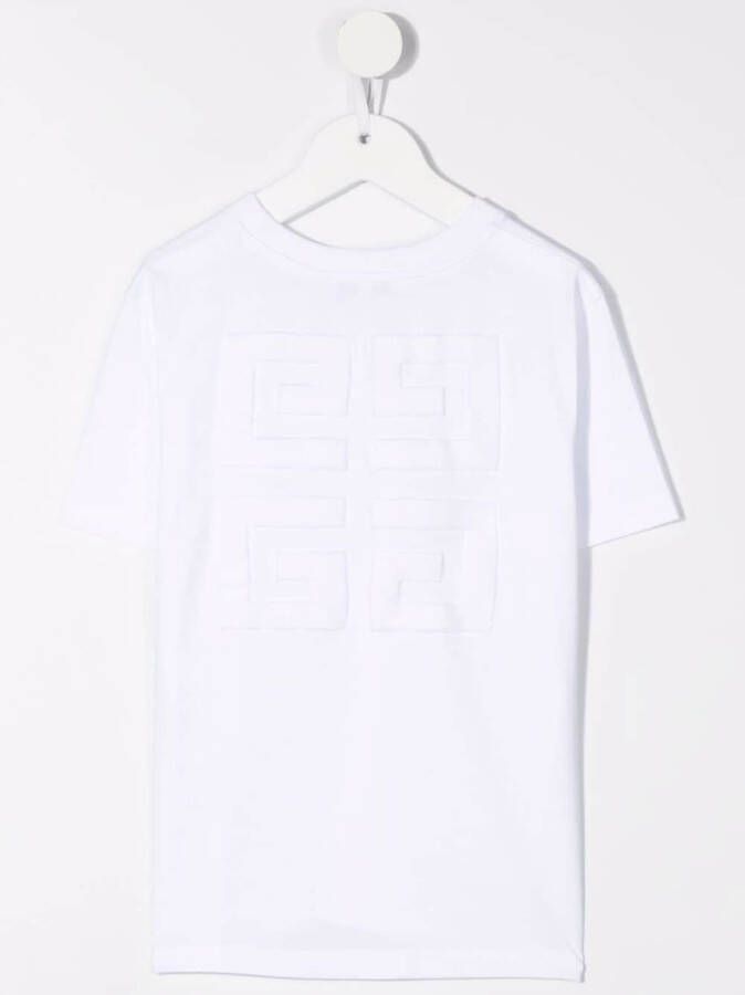 Givenchy Kids T-shirt met logoprint Wit
