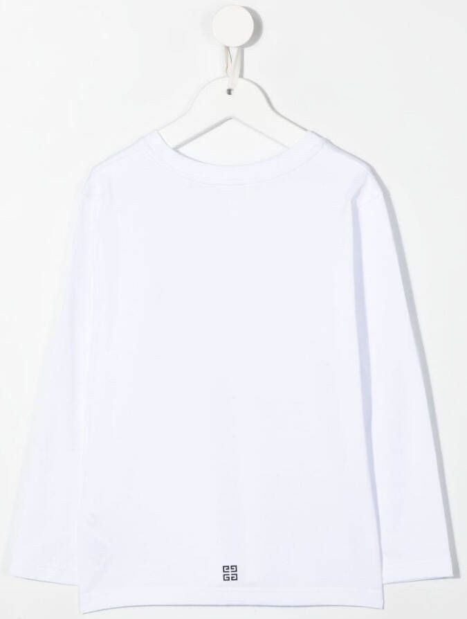 Givenchy Kids T-shirt met logoprint Wit