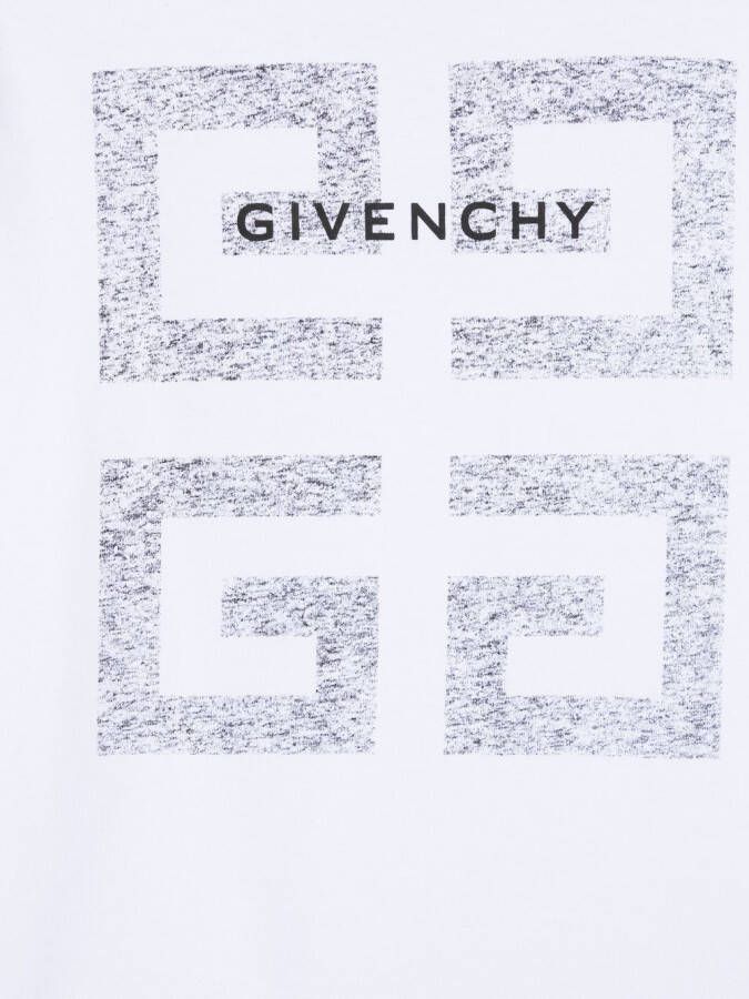 Givenchy Kids T-shirt met logoprint Wit