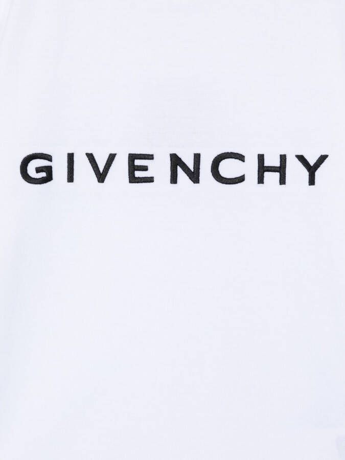 Givenchy Kids T-shirt met logoprint Wit