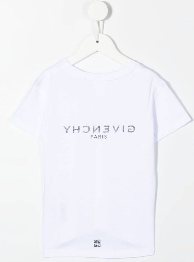Givenchy Kids T-shirt met logoprint Wit