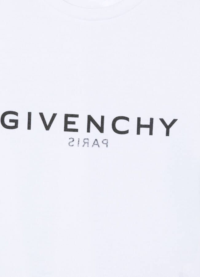 Givenchy Kids T-shirt met logoprint Wit