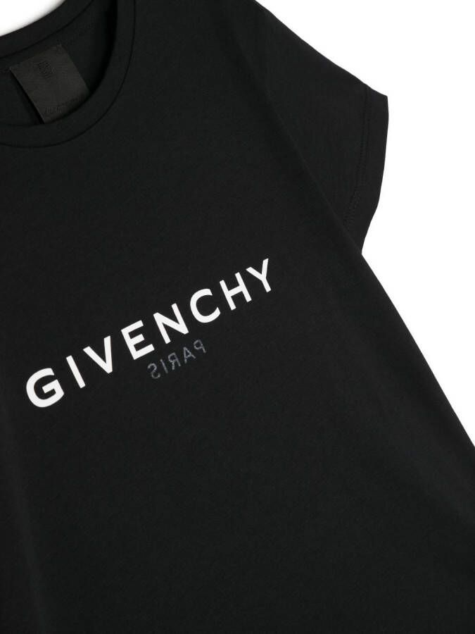 Givenchy Kids T-shirt met logoprint Zwart