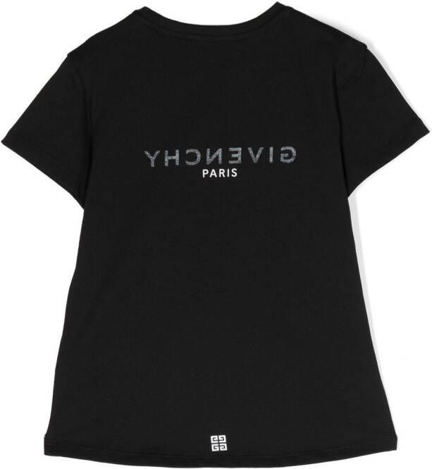 Givenchy Kids T-shirt met logoprint Zwart