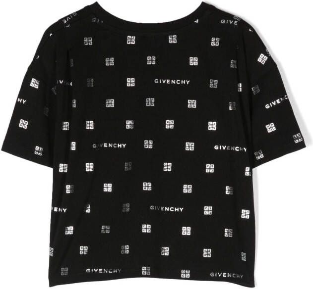 Givenchy Kids T-shirt met logoprint Zwart