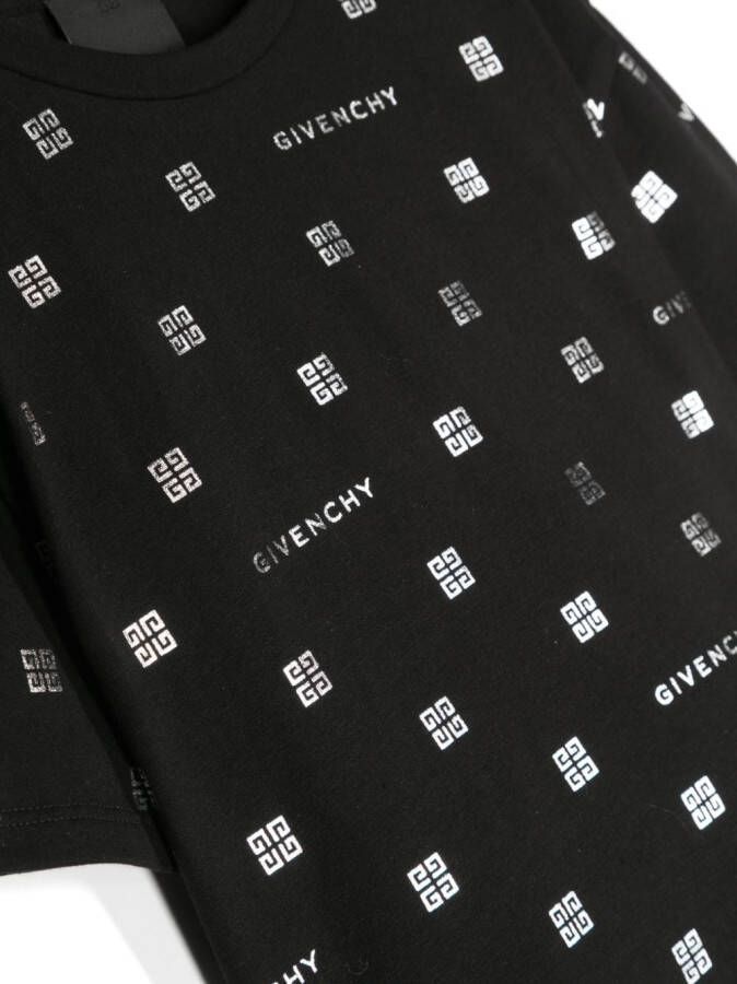 Givenchy Kids T-shirt met logoprint Zwart