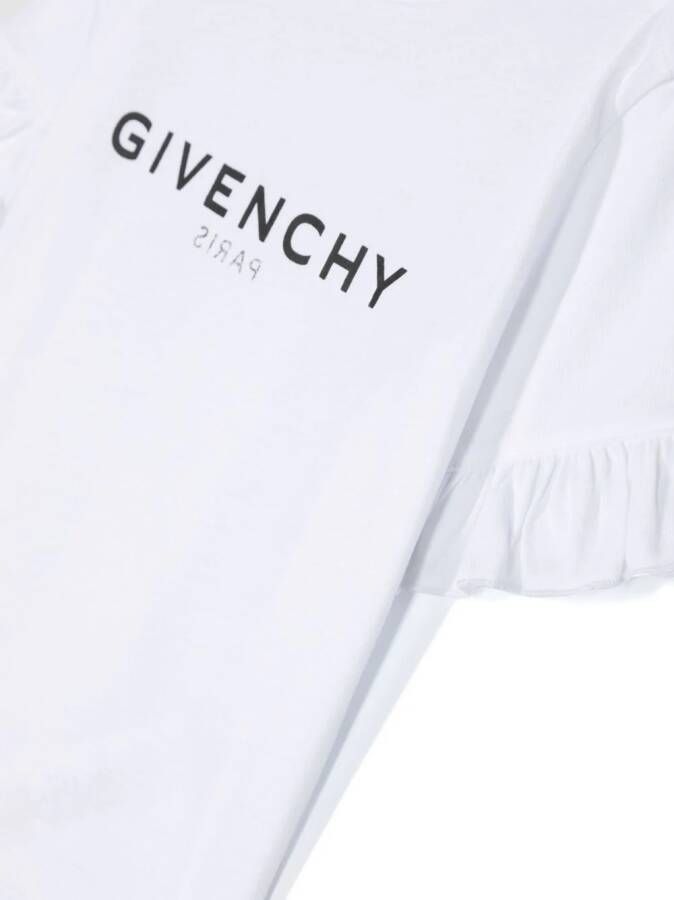 Givenchy Kids T-shirt met ruches Wit