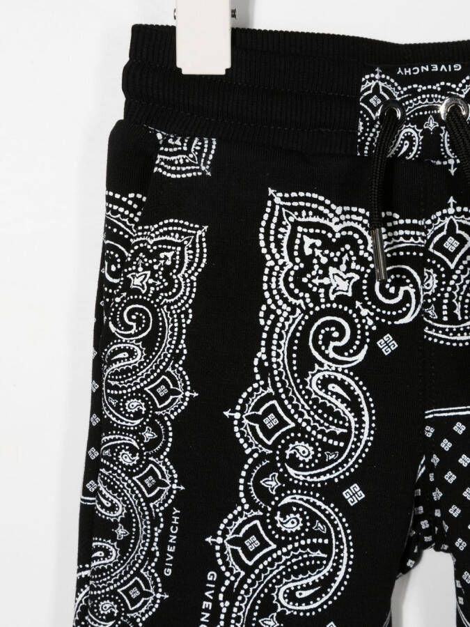 Givenchy Kids Trainingsbroek met bandanaprint Zwart