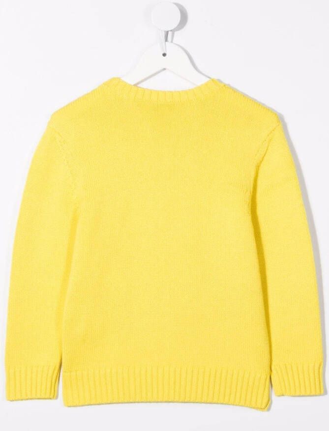 Givenchy Kids Trui met ronde hals Geel