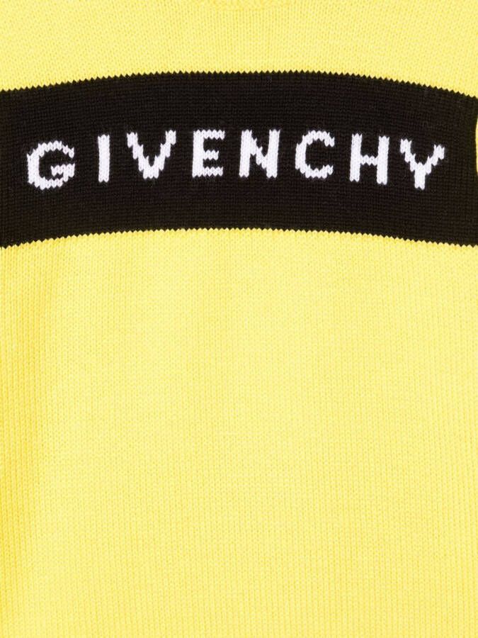 Givenchy Kids Trui met ronde hals Geel