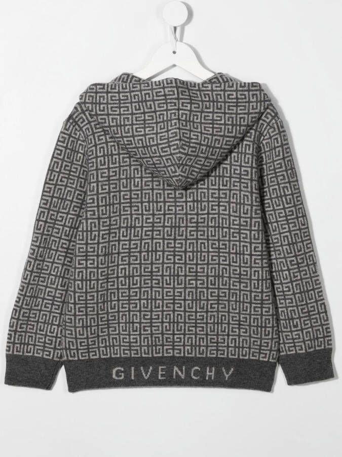 Givenchy Kids Vest met capuchon Grijs