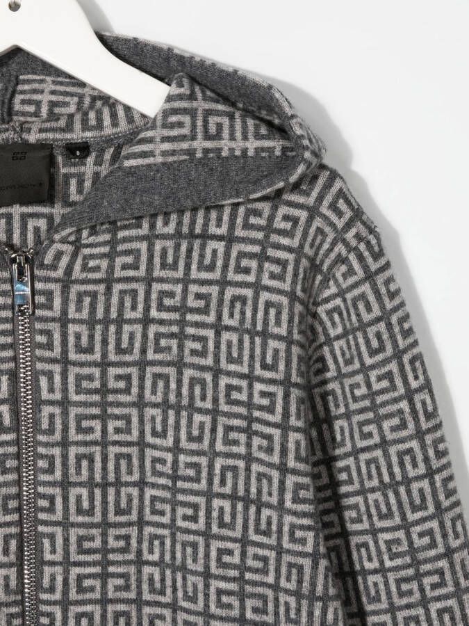 Givenchy Kids Vest met capuchon Grijs