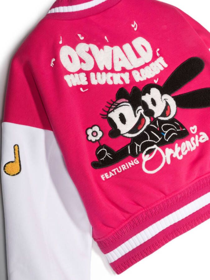 Givenchy Kids x Disney bomberjack met borduurwerk Roze