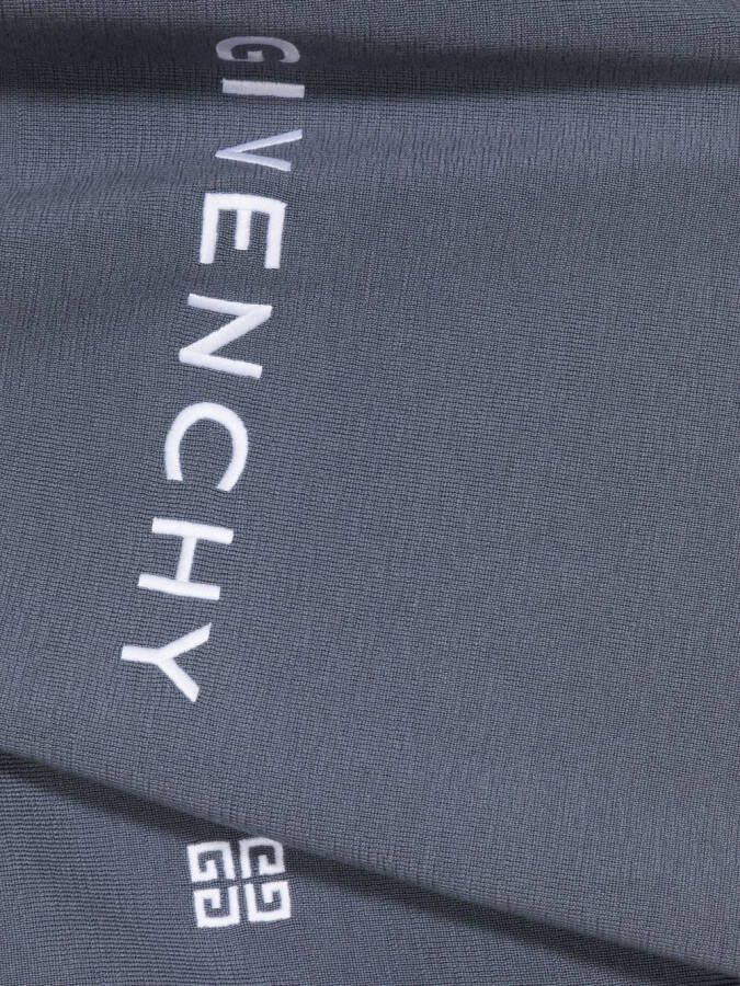 Givenchy Sjaal met geborduurd logo Blauw
