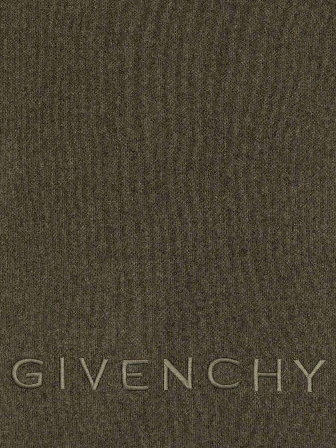 Givenchy Sjaal met geborduurd logo Groen