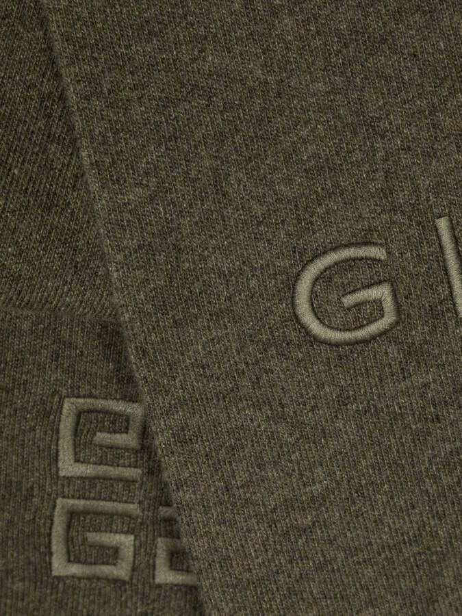 Givenchy Sjaal met geborduurd logo Groen