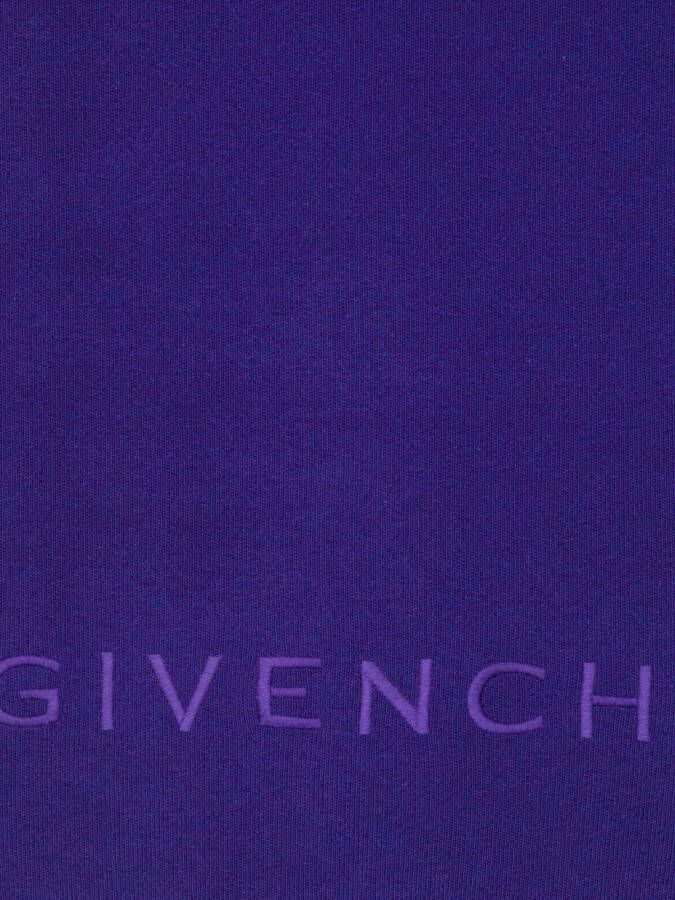 Givenchy Sjaal met geborduurd logo Paars