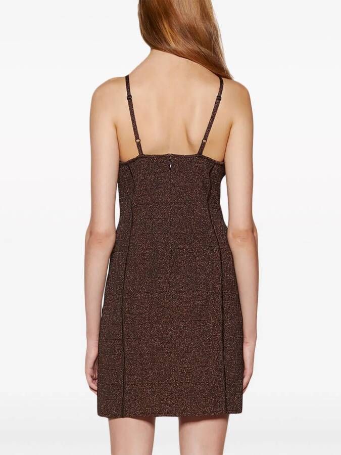 Givenchy Mini-jurk met jacquard Bruin