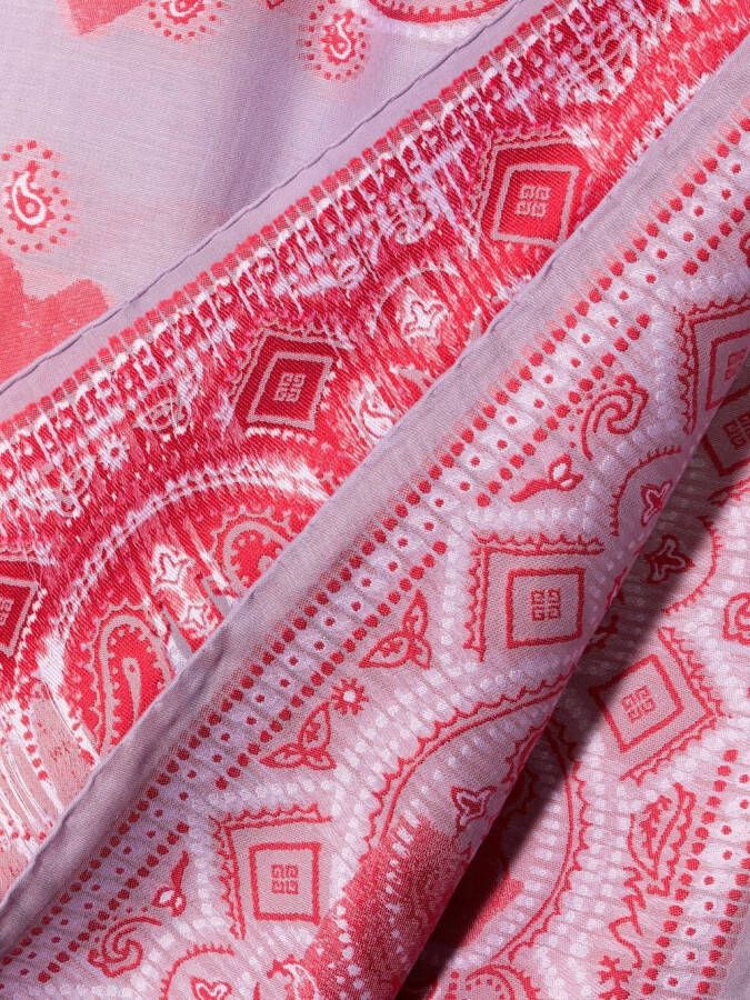 Givenchy Sjaal met paisley-print Paars