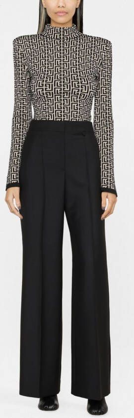 Givenchy Pantalon met wijde pijpen Zwart