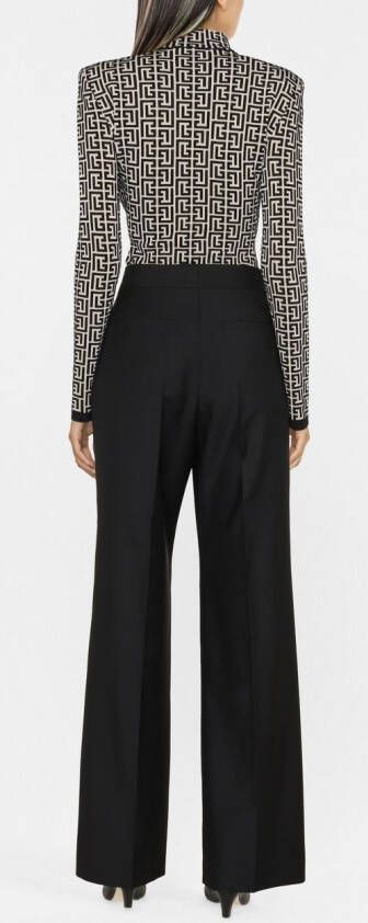 Givenchy Pantalon met wijde pijpen Zwart