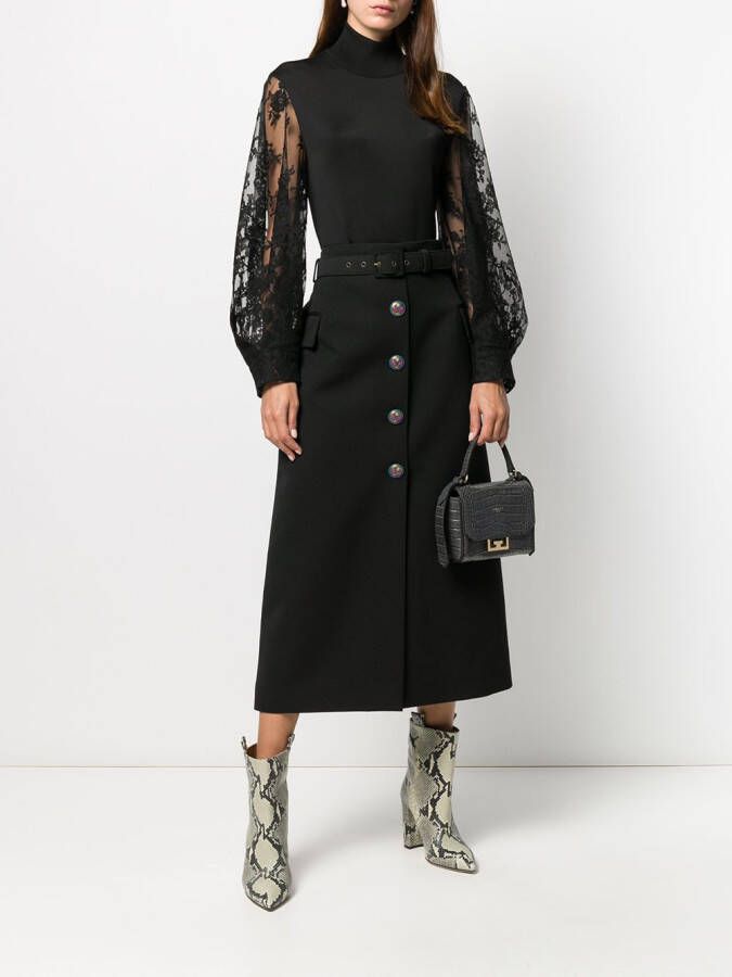 Givenchy Rok met knopen Zwart