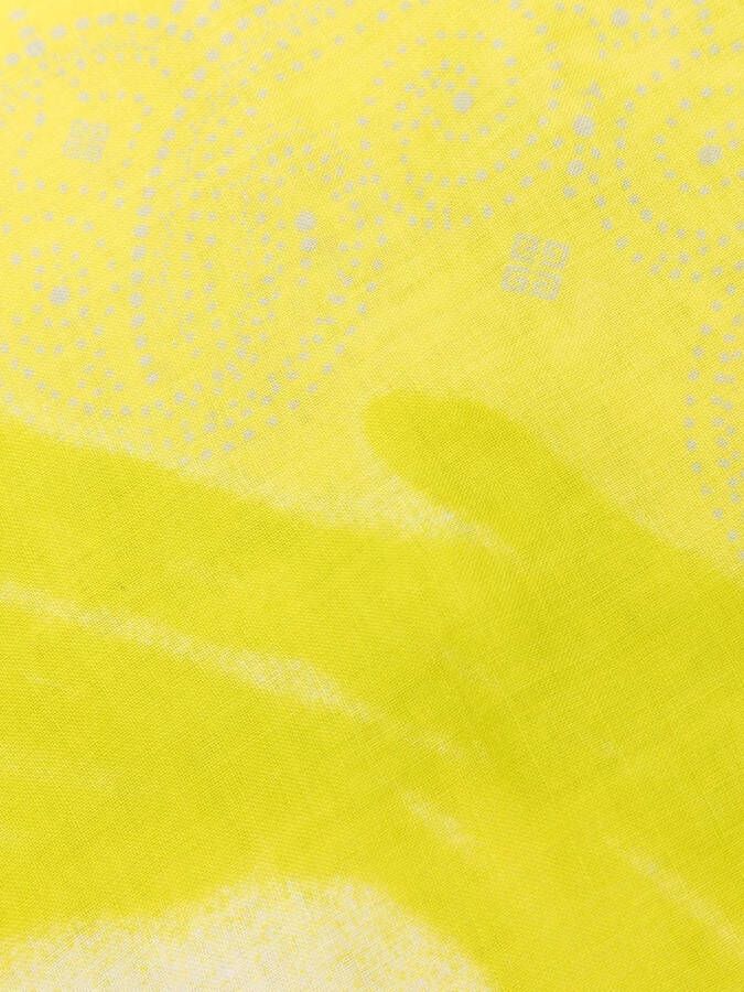 Givenchy Sjaal met grafische print Geel