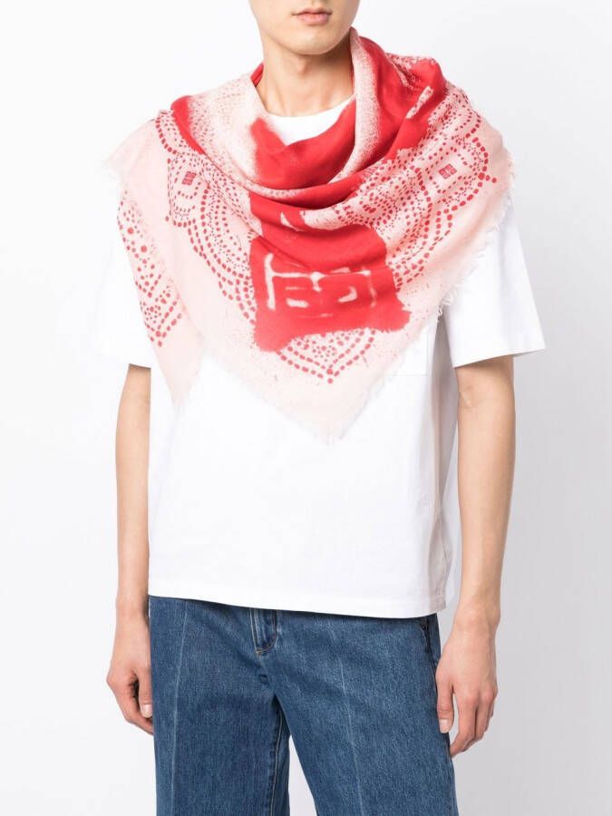 Givenchy Sjaal met Greca print Roze