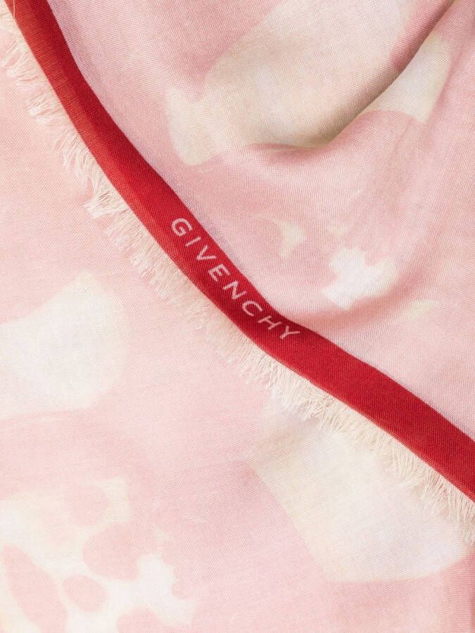 Givenchy Sjaal met logo jacquard Roze