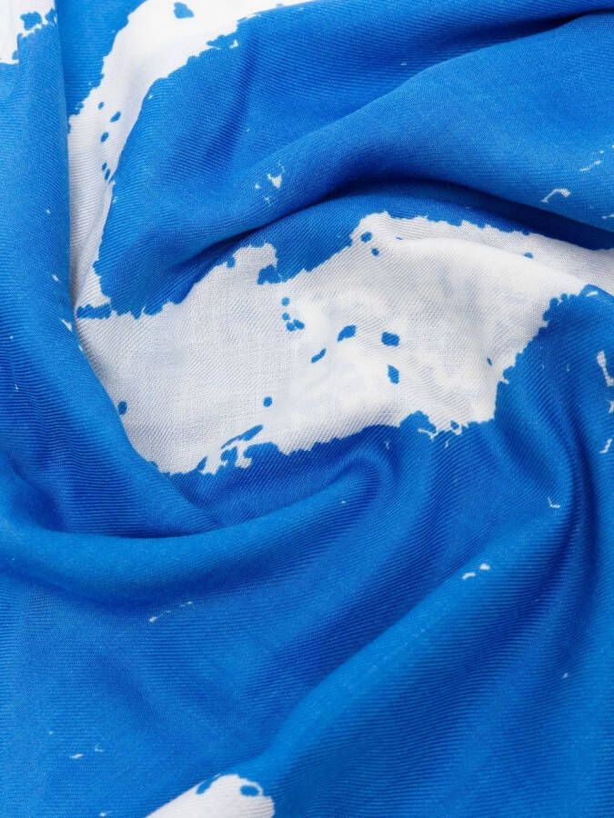 Givenchy Sjaal met patroon Blauw