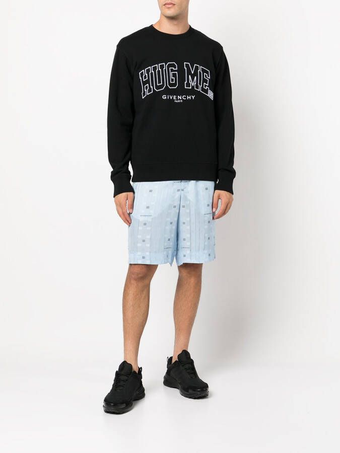 Givenchy Sweater met geborduurde tekst Zwart