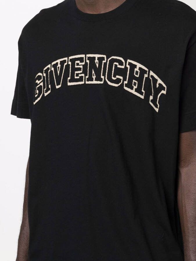 Givenchy T-shirt met logopatch Zwart