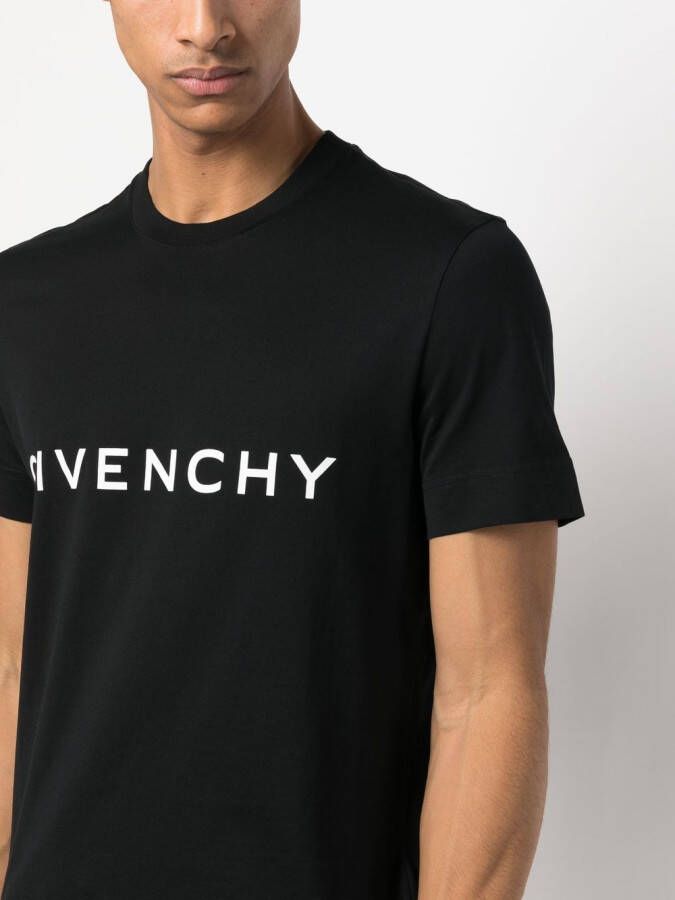 Givenchy T-shirt met logoprint Zwart