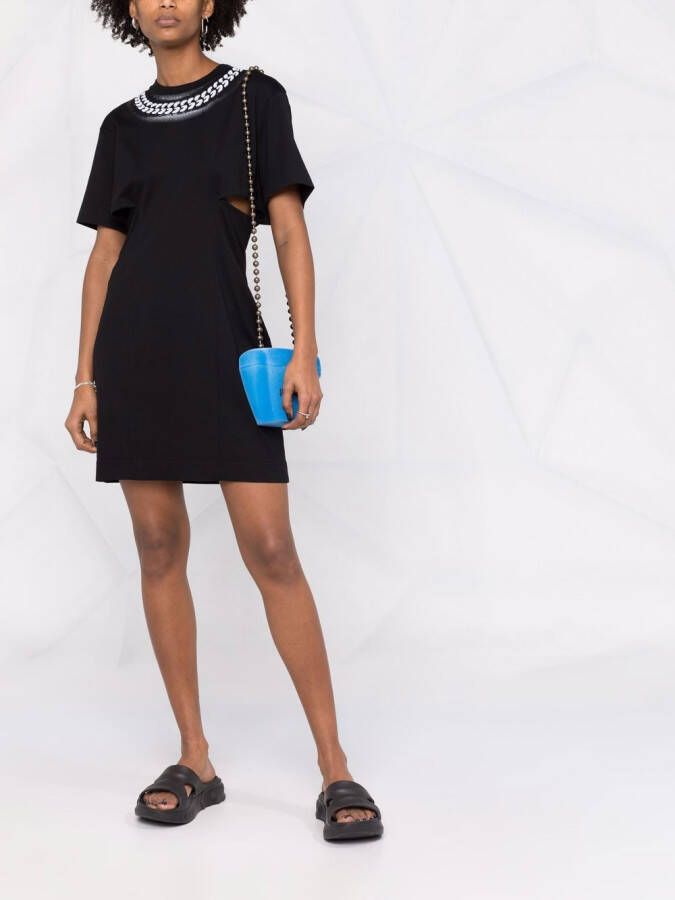 Givenchy T-shirtjurk met kettingprint Zwart